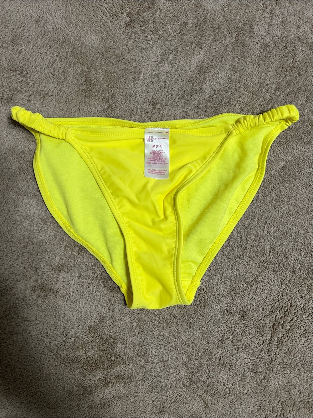 No Boundaries Neon Yellow Bikini Bottom